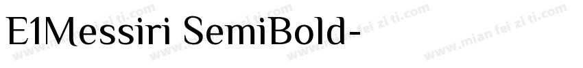 E1Messiri SemiBold字体转换